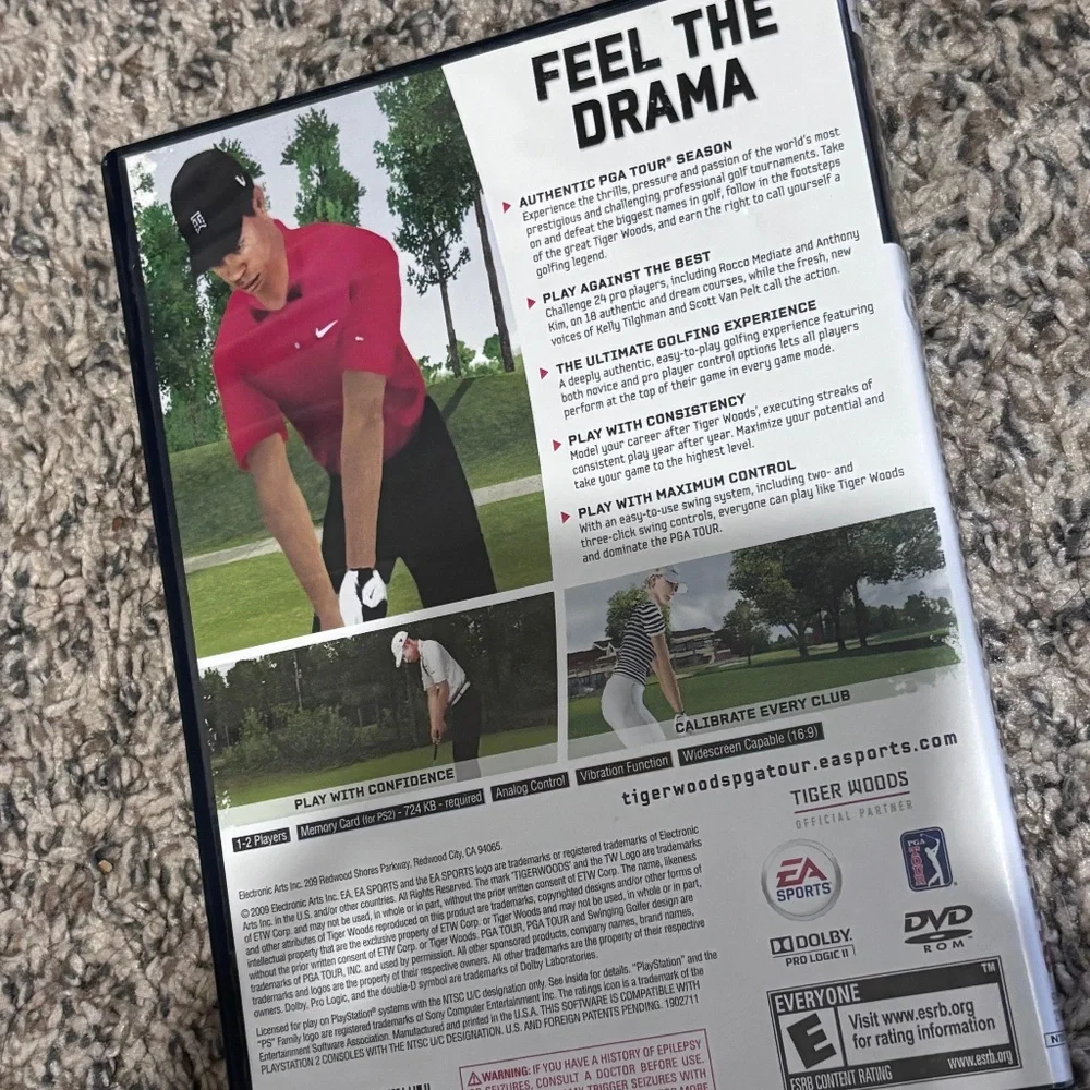 PlayStation 2 tiger woods PGA tour 10